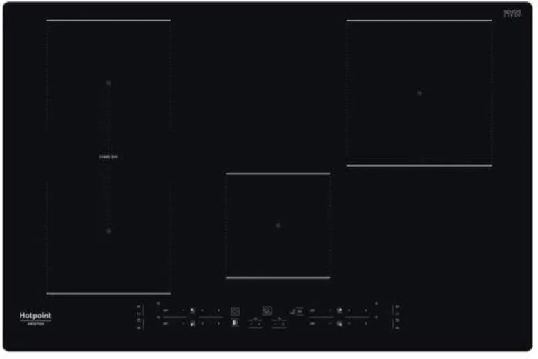 Hotpoint Hb 0577B Ne Piano Cottura a Induzione 4 Fuochi 77 cm (Nero)