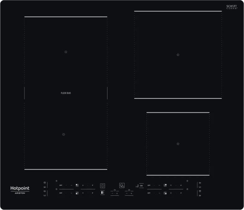 Hotpoint Ariston Hb 3160C Ne Piano Cottura a Induzione 4 Fuochi 59 cm (Nero)