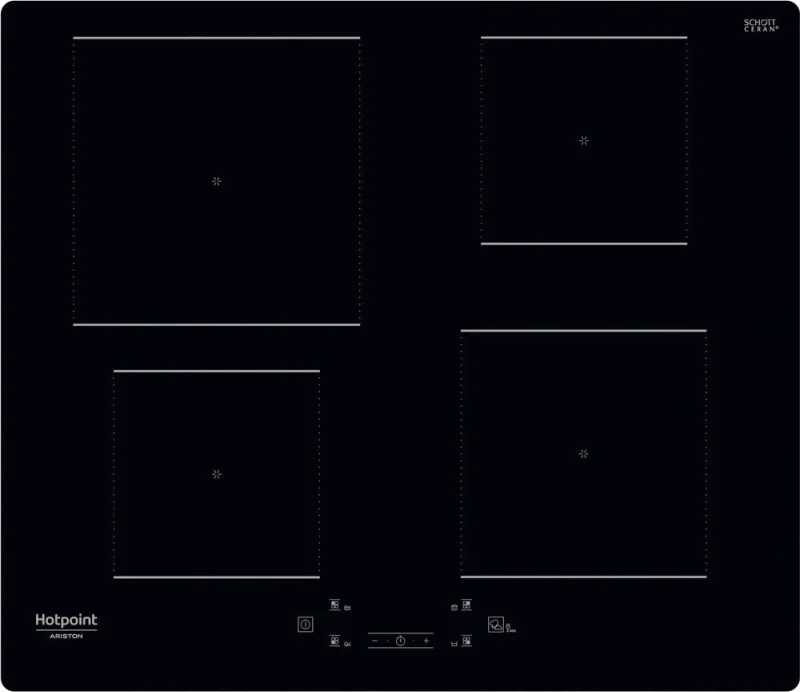Hotpoint Hq 5660S Ne Piano Cottura a Induzione 4 Fuochi 60 cm (Nero)