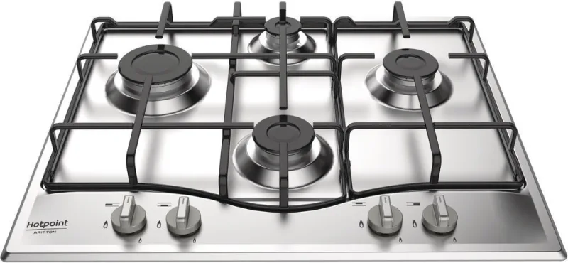 Hotpoint Pcn 642 Piano Cottura a Gas 4 Fuochi 60 cm (Acciaio Inox)