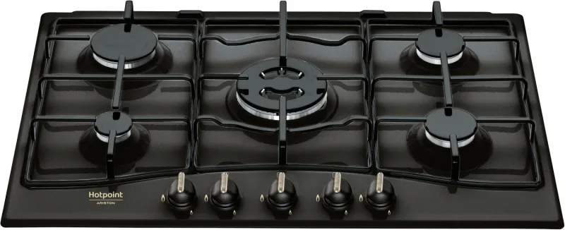 Hotpoint Pcn 750 T Piano Cottura a Gas 5 Fuochi 75 cm (Antracite)