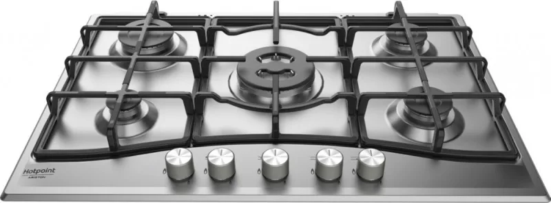 Hotpoint Pcn 751 T/IX/HA Piano Cottura a Gas 5 Fuochi 75 cm (Acciaio Inox)