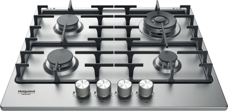 Hotpoint Pph 60G Df Piano Cottura a Gas 4 Fuochi 58 cm (Acciaio Inox)