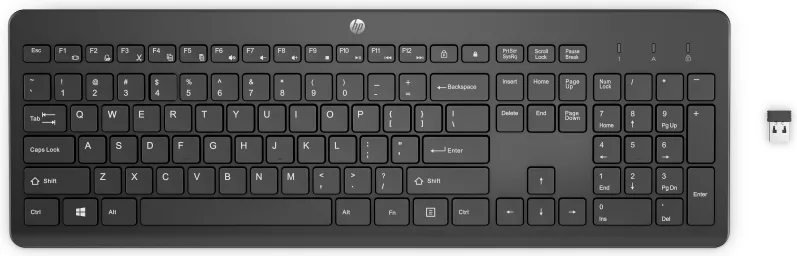 HP 3L1E7AA Tastiera Wireless Italiano (Nero)