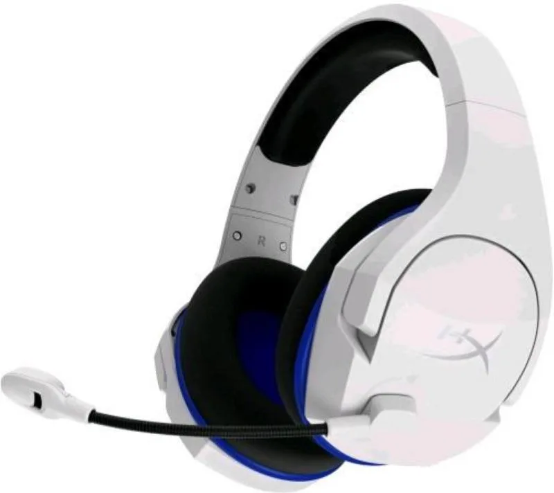 Hyperx cloud stinger core cuffie gaming wireless 2.4ghz telaio in acciaio, cuscinetti in memory foam rivestiti in tessuto, autonomia 17 ore bianco