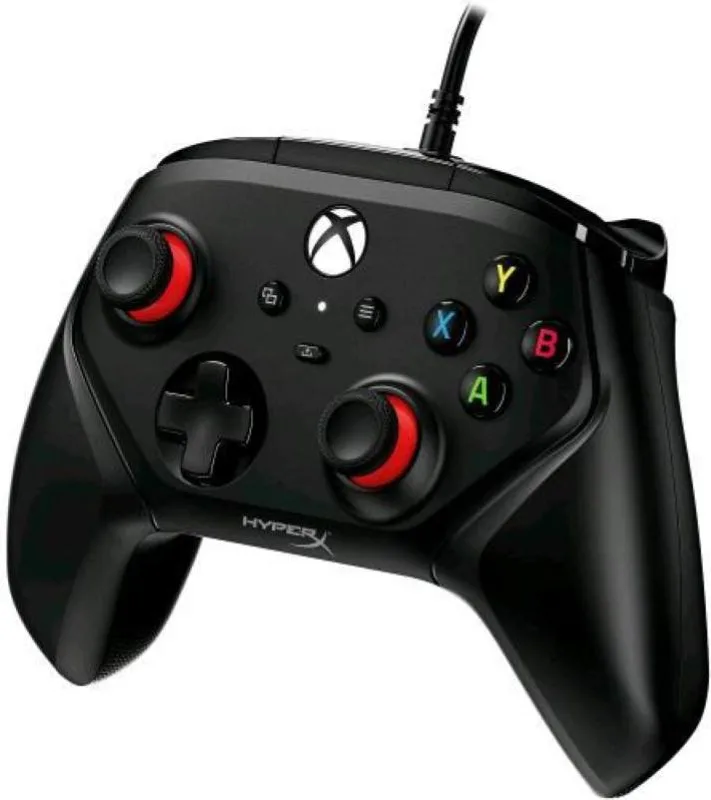 Hyperx clutch gladiate controller cablato con licenza xbox doppi blocchi per grilletti pulsanti programmabili nero