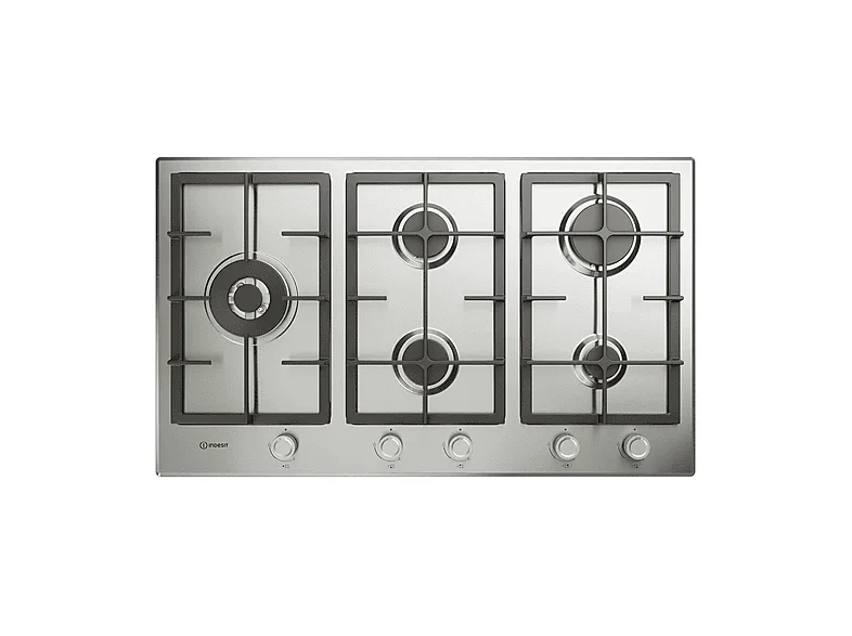 Indesit In 9522 Ix 1 Piano Cottura 5 Fuochi 90 cm (Acciaio Inox)