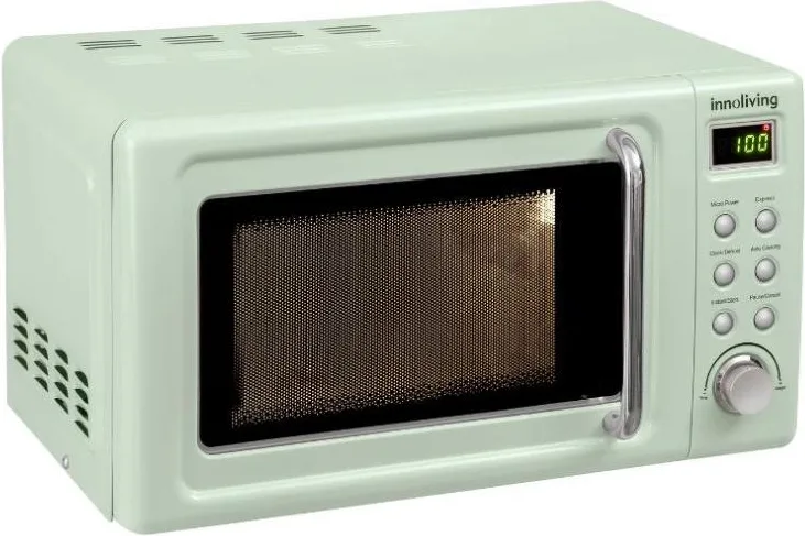 Innoliving forno microonde vintage grill 20lt 800+700w verde inn-861g