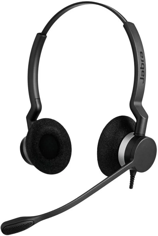 Jabra 2399-829-109 Biz 2300 USB-A Unified Cuffie Auricolari per Ufficio Cablate (Nero)