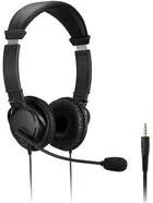 Kensington K33597WW Cuffie classiche con Jack da 3,5 mm con microfono e controllo del volume driver 40 mm archetto regolabile microfono con cancellazione del rumore colore Nero