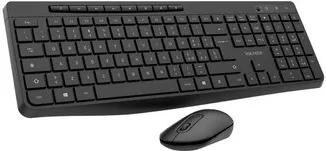 Vultech KM-841W Tastiera + Mouse Ufficio USB e Wireless QWERTY Italiano (Nero)