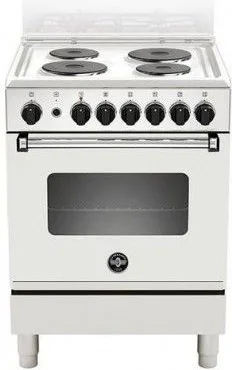 La Germania AMN6604SBV Cucina Piastra sigillata 4 Fornelli con Forno Elettrico da 60 cm Bianco#CONSEGNA IN 3 SETTIMANE##CONSEGNA IN 3 SETTIMANE#
