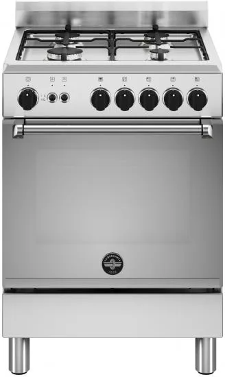 La Germania AMN664GXV-24 Americana Cucina a Gas 4 Fuochi 56 Litri Classe A+ (Acciaio Inox)