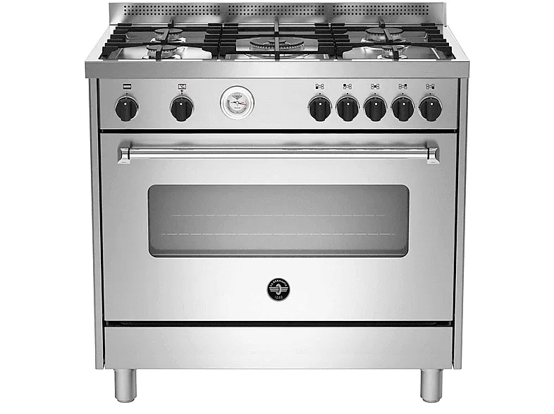 La Germania AMN965EXT21 Americana Piano Cottura a Gas 5 Fuochi 90 cm (Acciaio Inox)