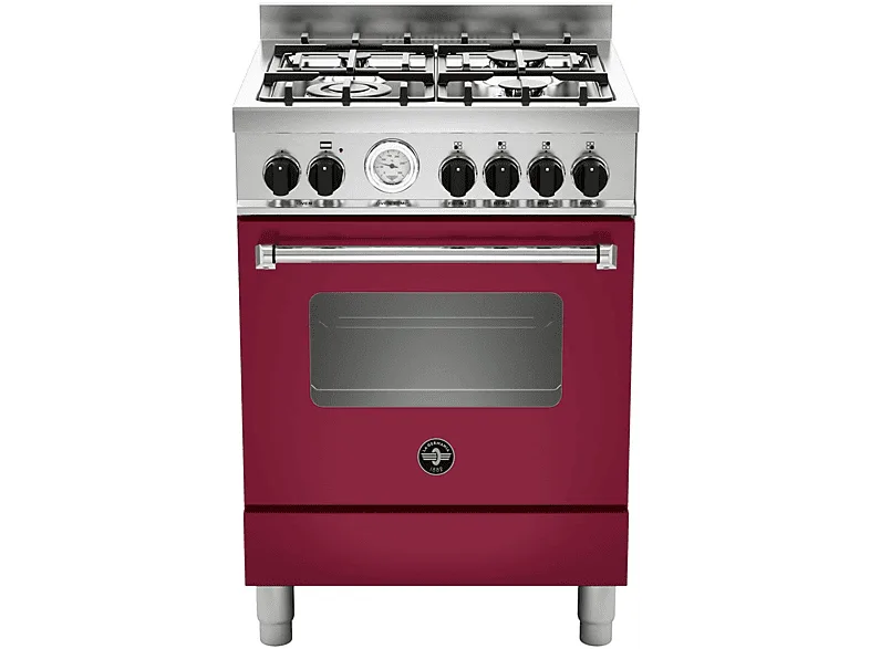 La Germania Cucina Combi AMN664GVIT 4 Fornelli con Forno da 60 cm Rosso#CONSEGNA IN 3 SETTIMANE##CONSEGNA IN 3 SETTIMANE#