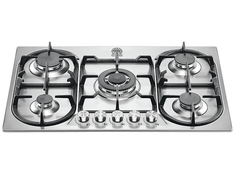 La Germania P7101D9X/19 Piano Cottura a Gas 5 Fuochi 75 cm (Acciaio Inox)