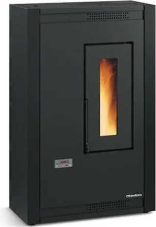 La Nordica Stufa a Pellet Slim Luisella 5.0 Maxi 7 kW Nero