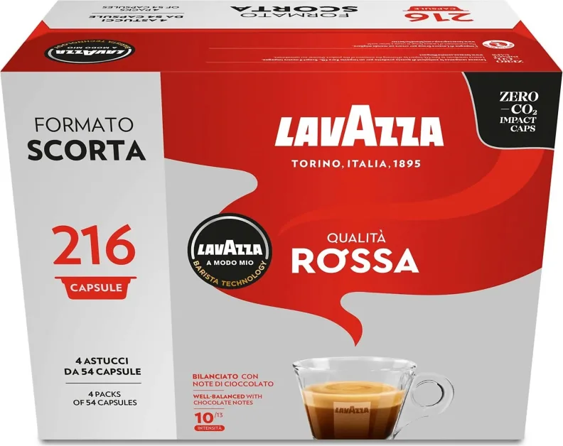 Lavazza Qualit Rossa 216 Pz Capsule Macchina da Caffè (Rosso)