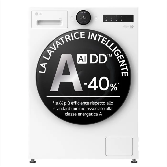LG F4X7009TWB Lavatrice Carica Frontale 9 KG 1400 Giri/min Classe A (Bianco)