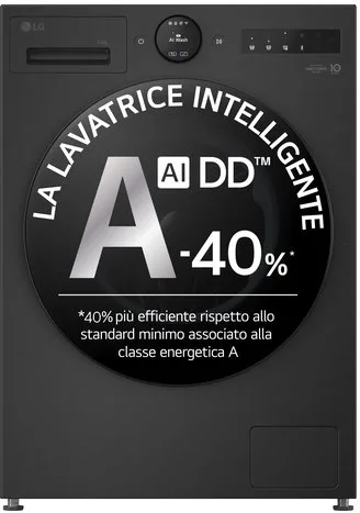 LG F4X7013TBB Lavatrice Carica Frontale 13 KG 1400 Giri/min Classe A (Nero)