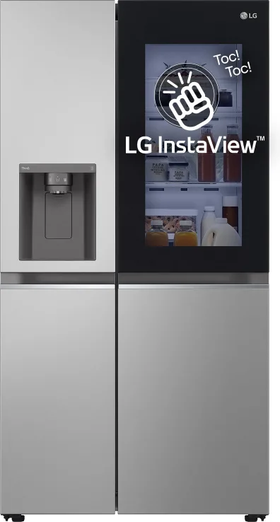LG Instaview GSGV81PYLL Frigorifero Combinato 635 Litri No Frost Classe E (Argento)