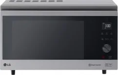 LG MJ3965ACS NeoChef Forno a Microonde Combinato 39 L 1350 W Grill Cottura a Vapore Smart Inverter Display LED colore Inox