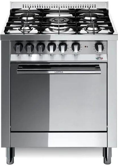 Lofra M76MF-C Piano Cottura a Gas 5 Fuochi 70 cm (Acciaio Inox)