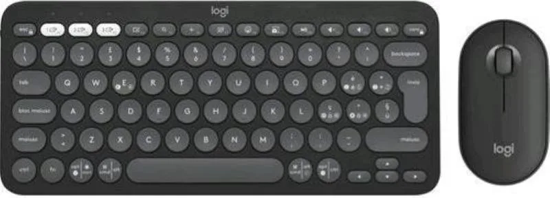 Logitech Pebble 2 Combo Tastiera + Mouse Bluetooth QWERTY Italiano (Grafite)