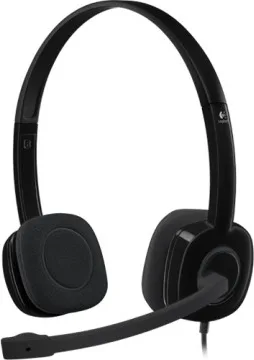Logitech H151 Cuffie Auricolari per Ufficio Cablate (Nero)