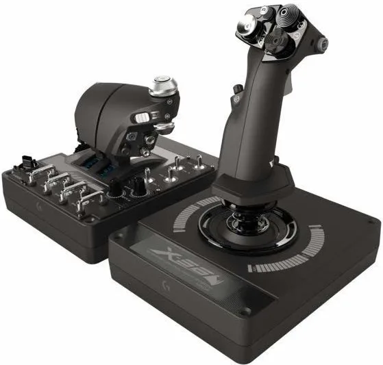 Logitech G 945-000059 X56 HOTAS Controller di Simulazione 6 DoF 189 Controlli Programmabili RGB colore Nero