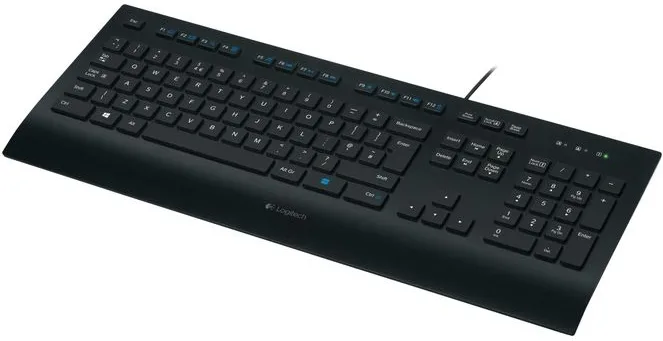Logitech K280E Tastiera Ufficio USB QWERTZ Tedesco (Nero)