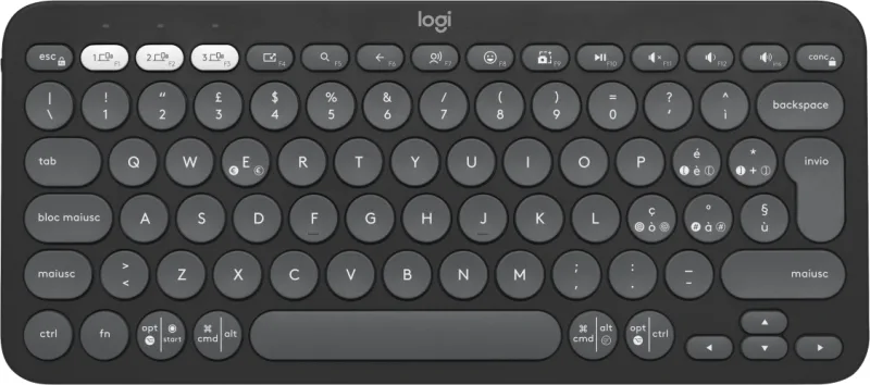 Logitech K380S Tastiera Bluetooth QWERTY Italiano (Grafite)
