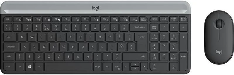 Logitech MK470 Tastiera + Mouse USB e Wireless QWERTY Italiano (Nero)