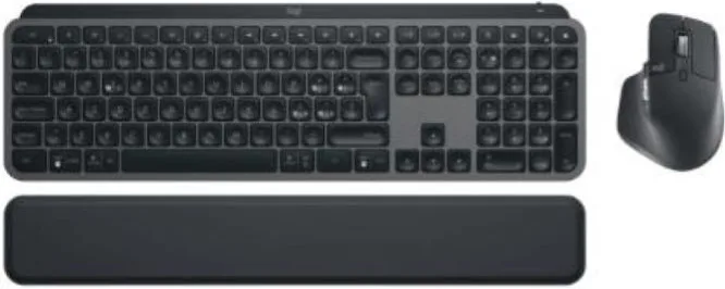 Logitech 920-011609 Mx Keys S Combo Tastiera + Mouse Ufficio USB e Wireless QWERTY Italiano (Grafite - Grigio)