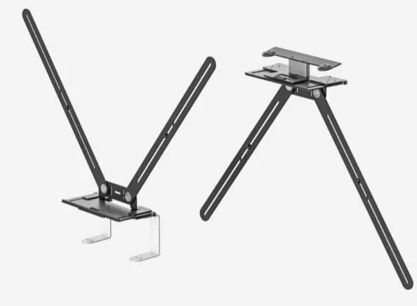 immagine di Logitech tv mount for video bars - montaggio fotocamera - montabile sotto il monitor, montabile sopra al monitor - per logitech rally bar all-in-one video bar for midsize rooms, room solution large