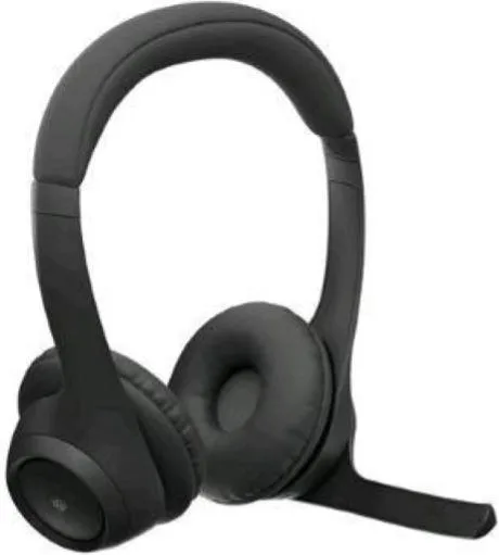 Logitech zone 305 cuffie con microfono over ear bluettoh 5.3 multipoint isolamento dal rumore certificato per i team microsoft, works with chromebook midnight black