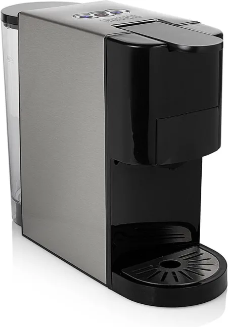 MACCHINA DA CAFFÈ Multi Capsula 5 IN 1 PRINCESS 249451, Compatibile con Capsule Nespresso, Dolce Gusto, Lavazza A Modo Mio, Cialde E.S.E. e caffè Macinato, 1450 W, 19 bar, GRIGIO