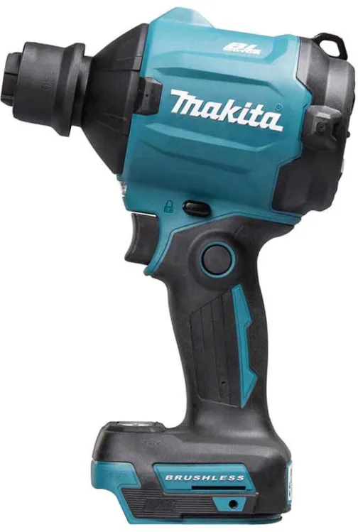 Makita DAS180Z Soffiatore a Pistola 18V con Motore Brushless 4 Velocita' LED Colore Nero Blu