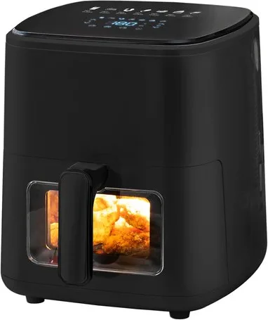 MELCHIONI FAMILY MARIANNA NEW FRIGGITRICE AD ARIA, capacità 5 l, Max potenza 1500 W, Nero / Plastica