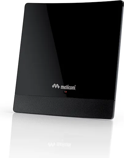 Meliconi AT 52 R1 USB Antenna TV Interna Amplificata DVB-T2 HEVC DAB+ Filtri 4G 5G 1 dB colore Nero