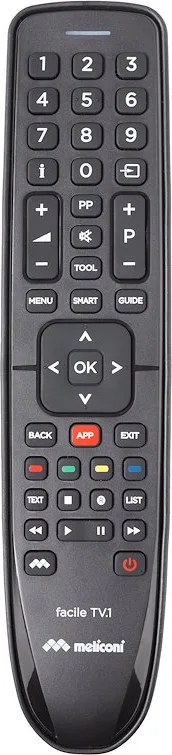 Meliconi FACILE TV.1 telecomando IR Wireless Pulsanti