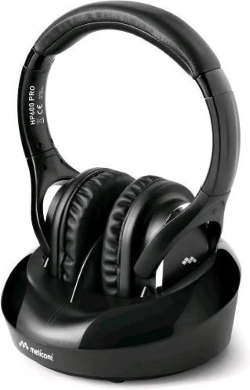 Meliconi HP600 Pro Cuffie a Padiglione Wireless (Nero)