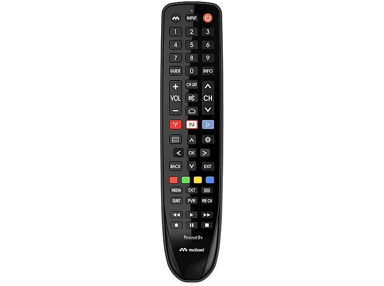 MELICONI PERSONAL 9+ per TV HISENSE, telecomando sostituisce il originale. Pronto all’uso