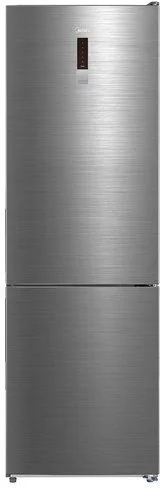 Midea MDRB424FGD46OE Frigo Frigorifero Combinato 310 Litri Total No Frost Classe D (Argento)