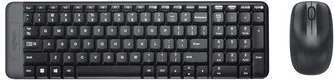Mk220 combo tastiera e mouse wireless compatti per windows, 2,4 ghz wireless con ricevitore usb unifying, durata batteria di 24 mesi, compatibile con pc, laptop
