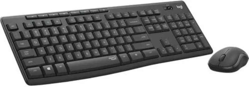 Logitech MK295 Tastiera + Mouse Ufficio USB e Wireless QWERTY Inglese (Grafite)