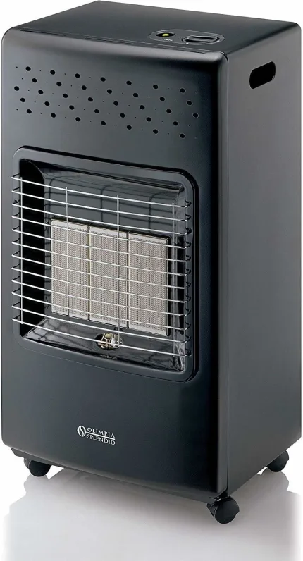 Olimpia Splendid 99387 Stovy Infra Stufa a Gas Infrarossi 4200 W 3 Livelli di Potenza Vano Bombola 15 Kg Portatile colore Nero
