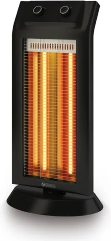 Olimpia Splendid 99579 Carbon Black Stufa a Infrarossi 1100 W 2 livelli potenza oscillazione 90° 45 m³ colore Nero