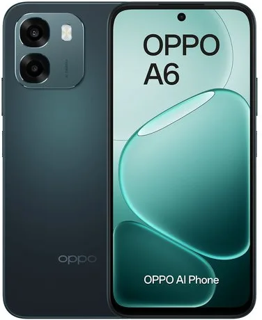 OPPO A6 AI Smartphone, doppia fotocamera 50MP+2, Selfie 8MP, Display 6.75” 120HZ IPS HD+, 6550mAh, RAM 6GB(Esp2GB/4GB/6GB)+ROM 256GB [Versione Italia], Sapphire Black