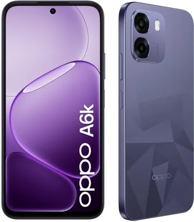 OPPO A6k AI Smartphone, doppia fotocamera 13MP+QVGA, Selfie 5MP, Display 6.75” 120HZ IPS HD+, 6100mAh, RAM 4GB(Esp1GB/2GB/4GB)+ROM 256GB [Versione Italia], Crystal Black